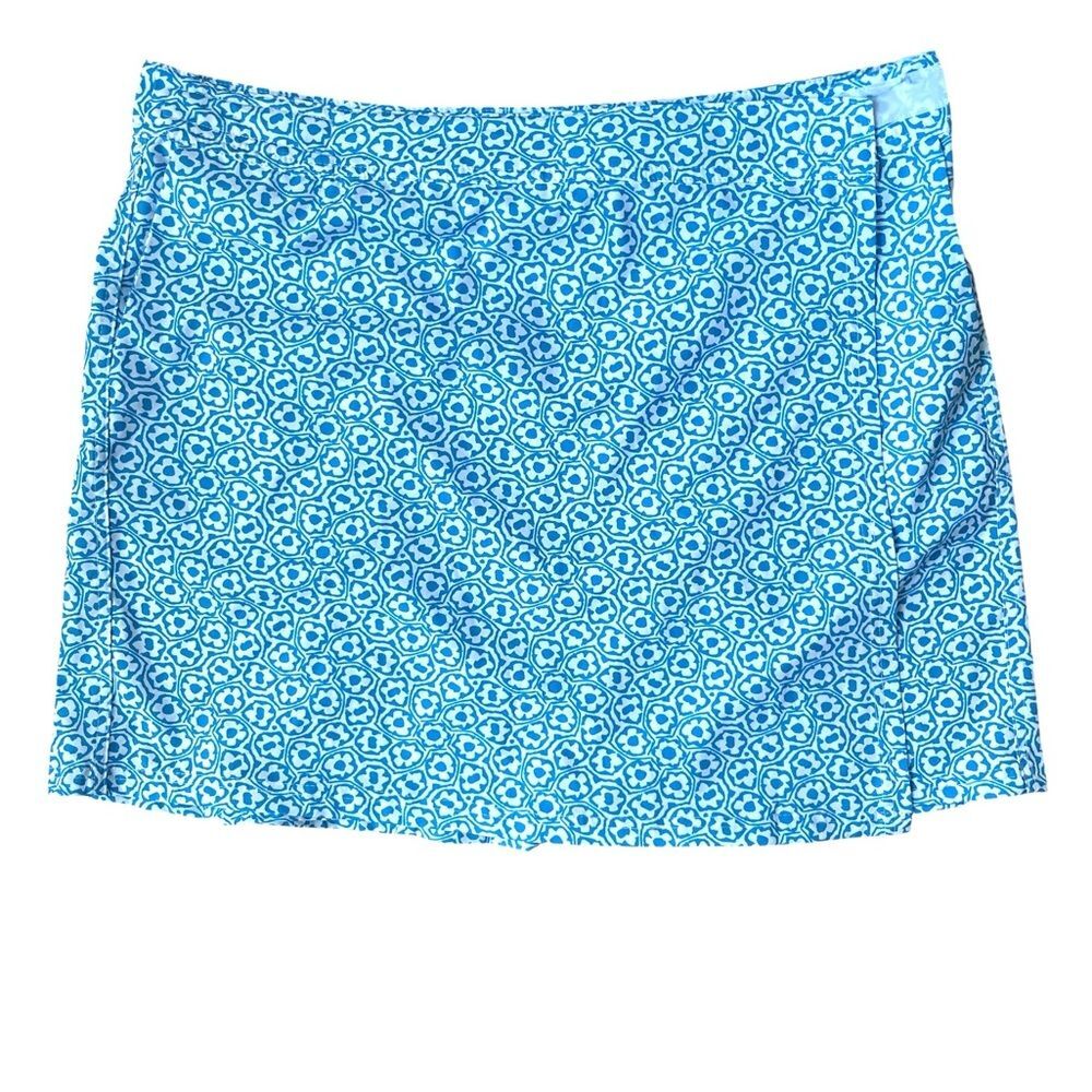 RipSkirt Hawaii Blue & White Tropical Wrap Skirt Size XLTravel Beach Skirt